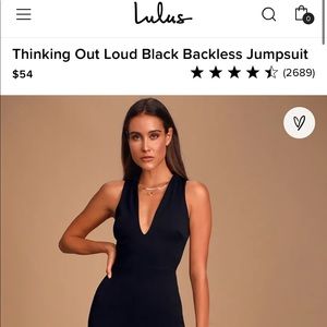 Lulu’s Crossed Back Wide Leg Jumpsuit